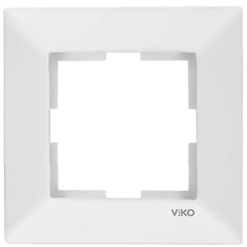 Viko Meridian Serisi Beyaz Çerçeve Tekli