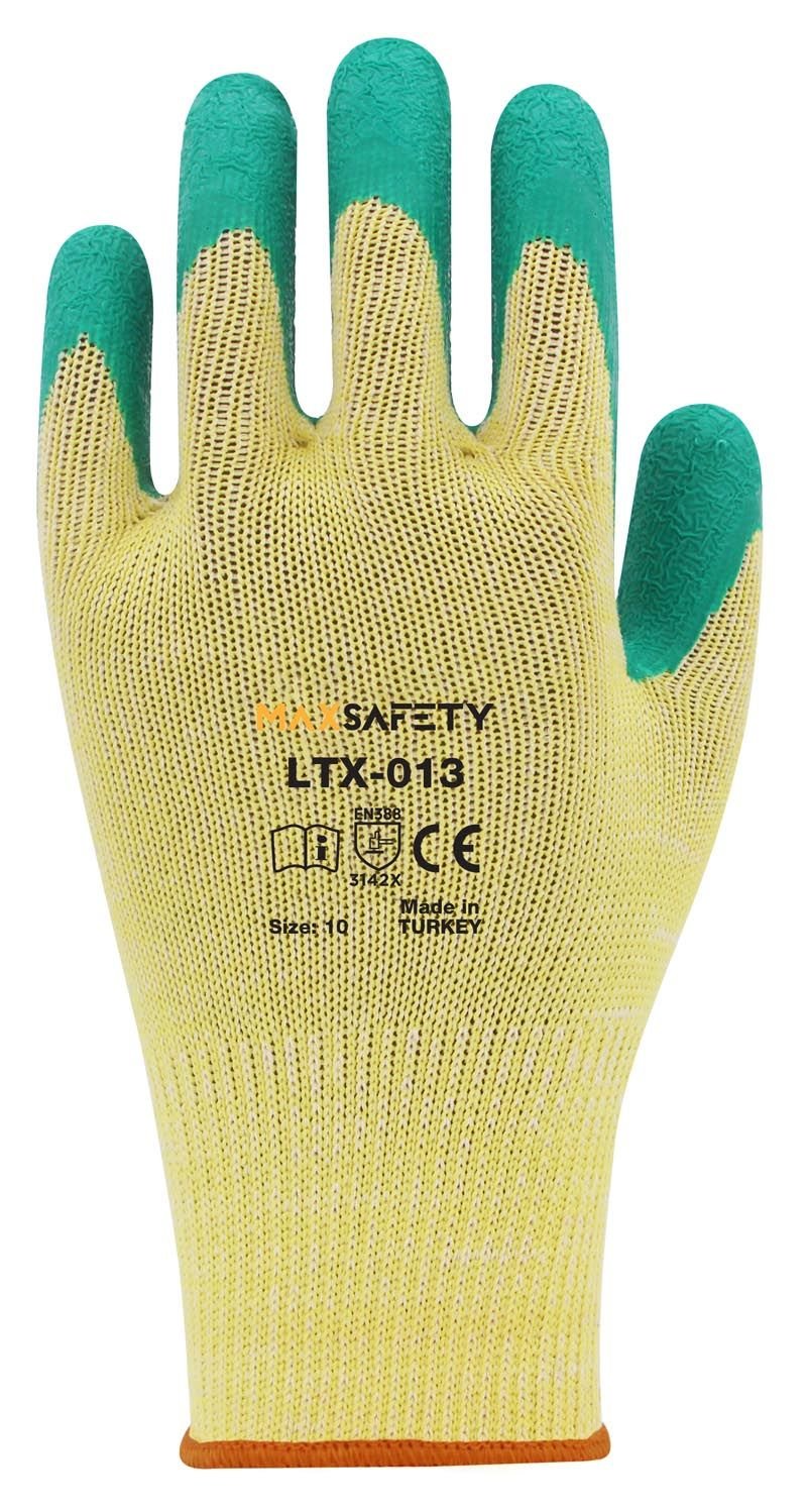 Maxsafety Lateks Camcı Eldiveni - Crinkle No: 9 - 10 - MXLTX-013-10