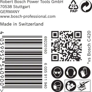 Bosch Ağ Zımpara Expert M480 93x186 mm 80 Kum (50 Adet) - 2608900752