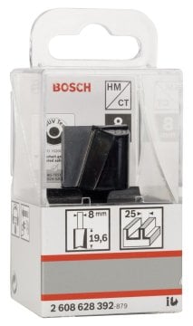 Bosch Çift Oluklu Düz Freze Ucu Standard For Wood 8x25x51 mm - 2608628392