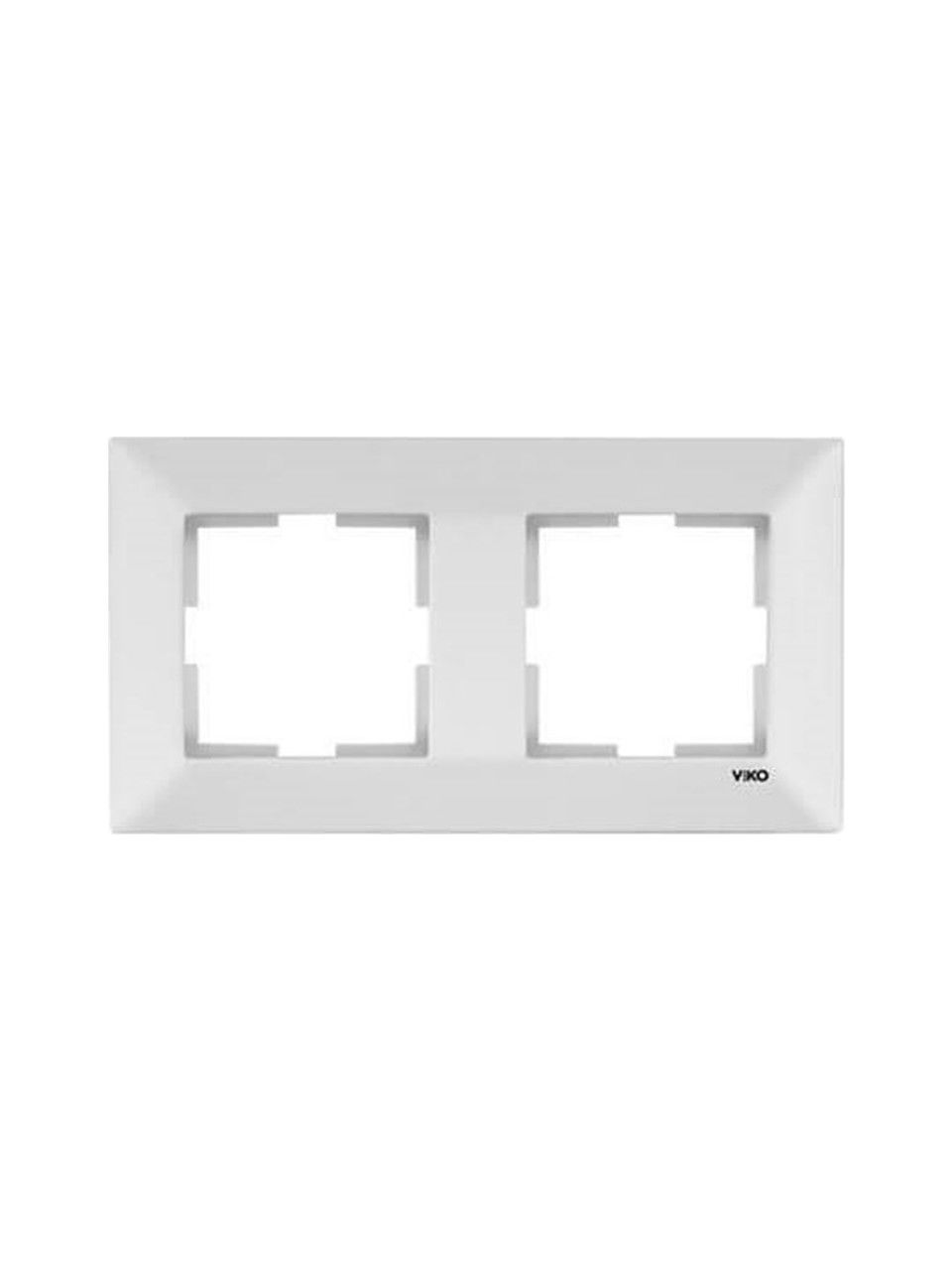Viko Meridian Serisi Beyaz Yatay Çerçeve İkili
