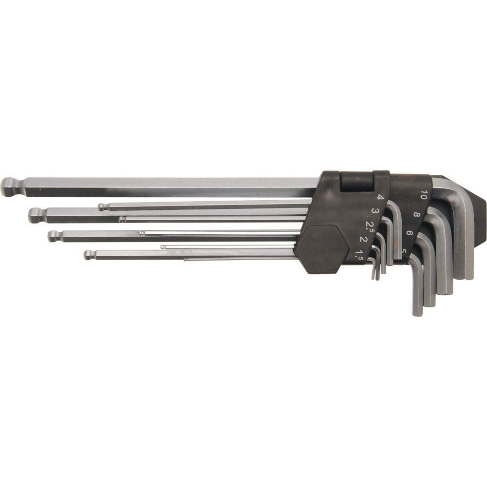 Brio Bgs Allen Anahtar (Alyan Anahtar) Seti Uzun 9 Parça 1,5-10 Mm