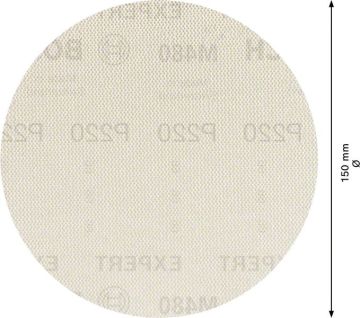 Bosch Ağ Zımpara Expert M480 Ø150 mm 220 Kum (5 Adet) - 2608900694
