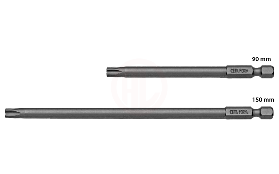 Ceta Form 1/4 İnç Torx Bits Uç T25 X 90 Mm