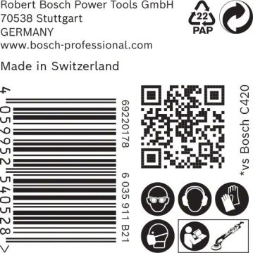 Bosch Ağ Zımpara Expert M480 Ø225 mm 240 Kum (25 Adet) Alçıpan - 2608900714