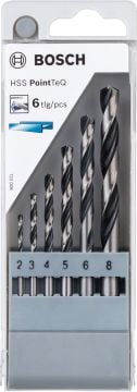 Bosch Metal Matkap Ucu HSS PointTeQ Set (6 Parça) - 2608577346