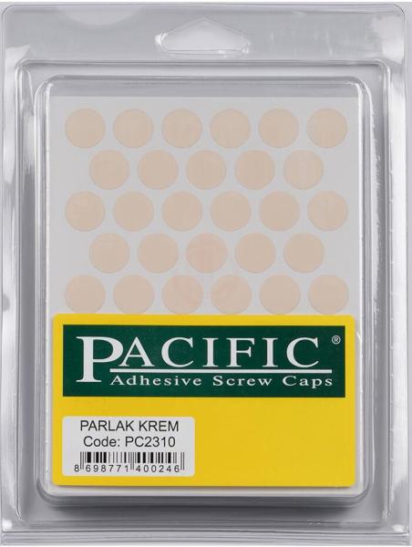 Pacific Parlak Krem Yapışkanlı Tapa 14 mm - PC2310