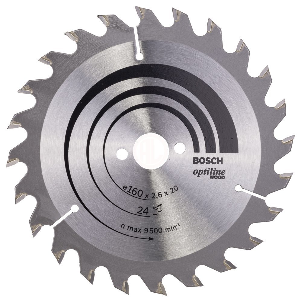 Bosch Daire Testere Bıçağı Optiline Wood 160x20/16 mm 24 Diş - 2608640596