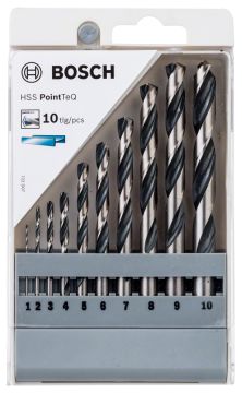 Bosch Metal Matkap Ucu HSS PointTeQ Set (10 Parça) - 2608577348