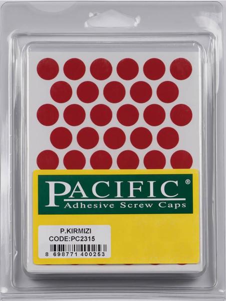 Pacific Parlak Kırmızı Yapışkanlı Tapa 14 mm - PC2315