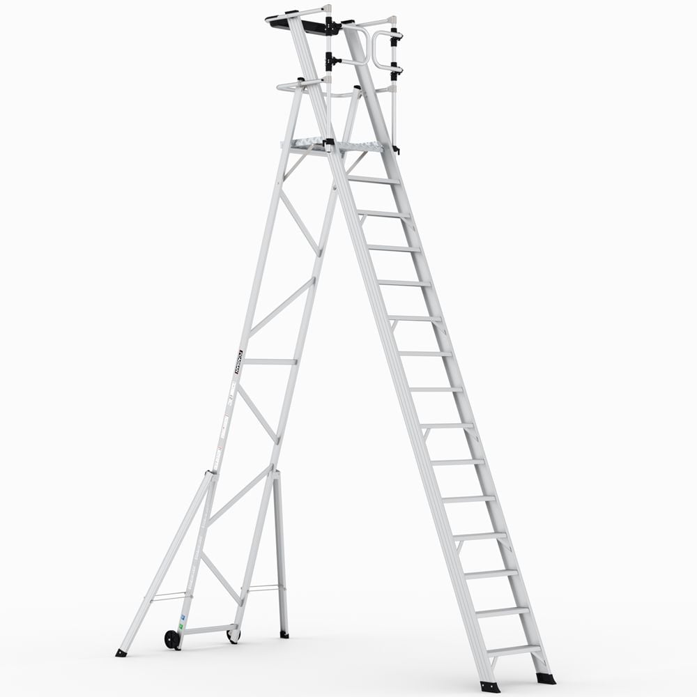Çağsan KEY-PRO Katlanır Platformlu Merdiven 14+1 Basamaklı - KPN14