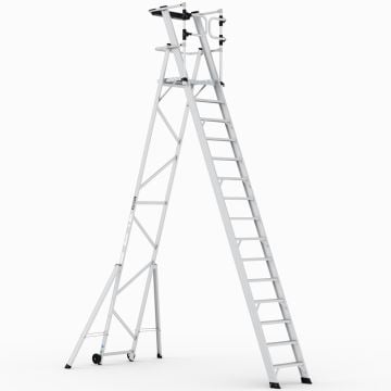 Çağsan KEY-PRO Katlanır Platformlu Merdiven 14+1 Basamaklı - KPN14