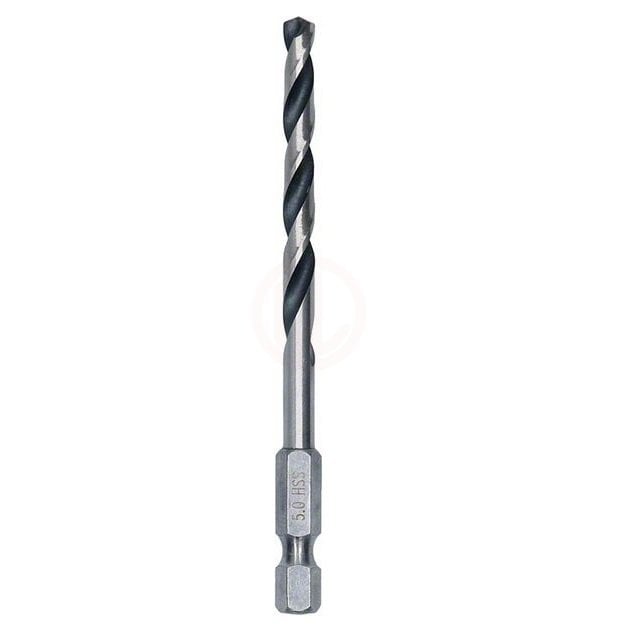 Bosch Metal Matkap Ucu HSS PointTeQ 1/4 İnç Altıgen Şaft 5,0 mm (10 Adet) - 2608577545