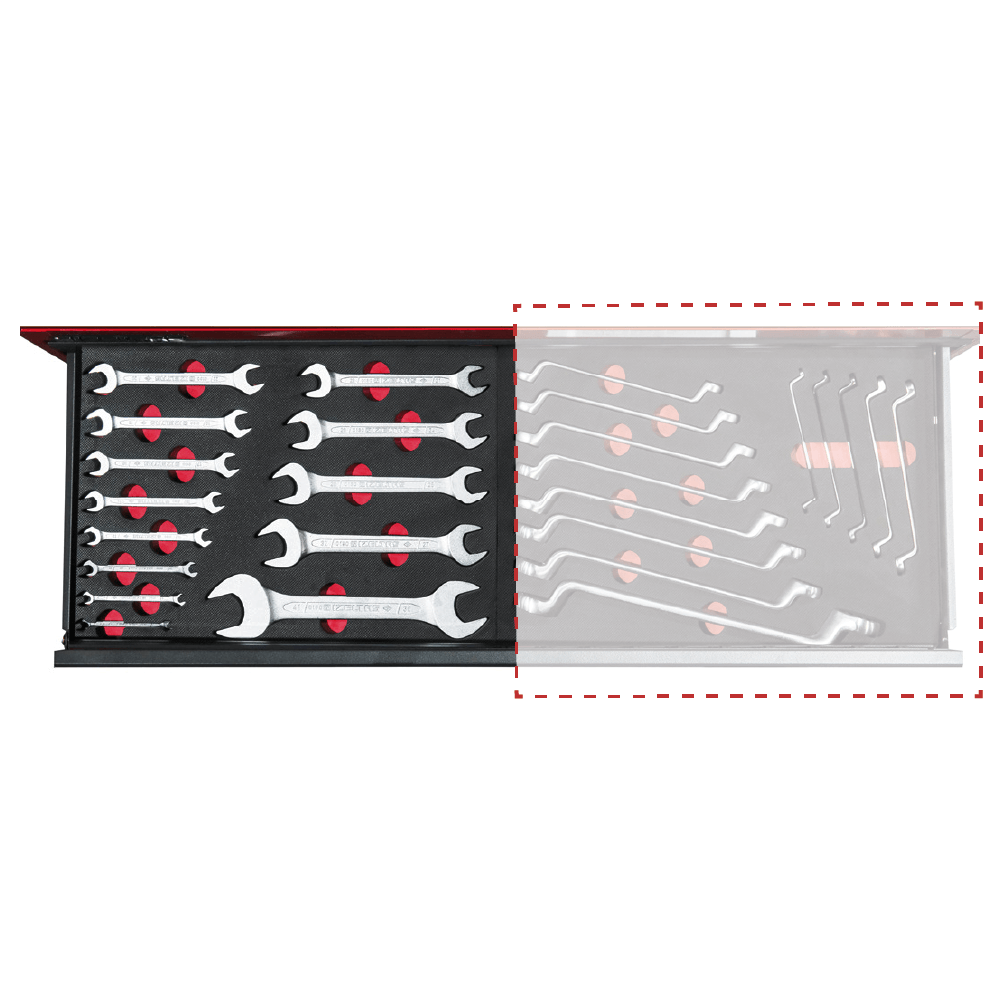 İzeltaş Grand Master Takım Dolabı 2. Çekmece Sol 13 Parça