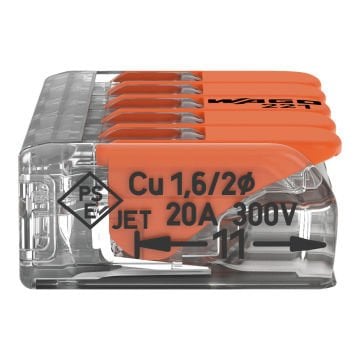 Wago 221-415 Kompakt Çok Amaçlı Klemens (0,2 - 4 mm²) 5x4 mm