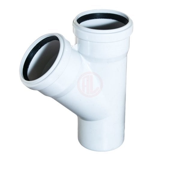 Plastherm PVC Tek Çatal (Tip 1 - 45°) 125x50 mm - PV051250100