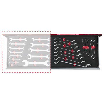 İzeltaş Grand Master Takım Dolabı 2. Çekmece Sağ 13 Parça