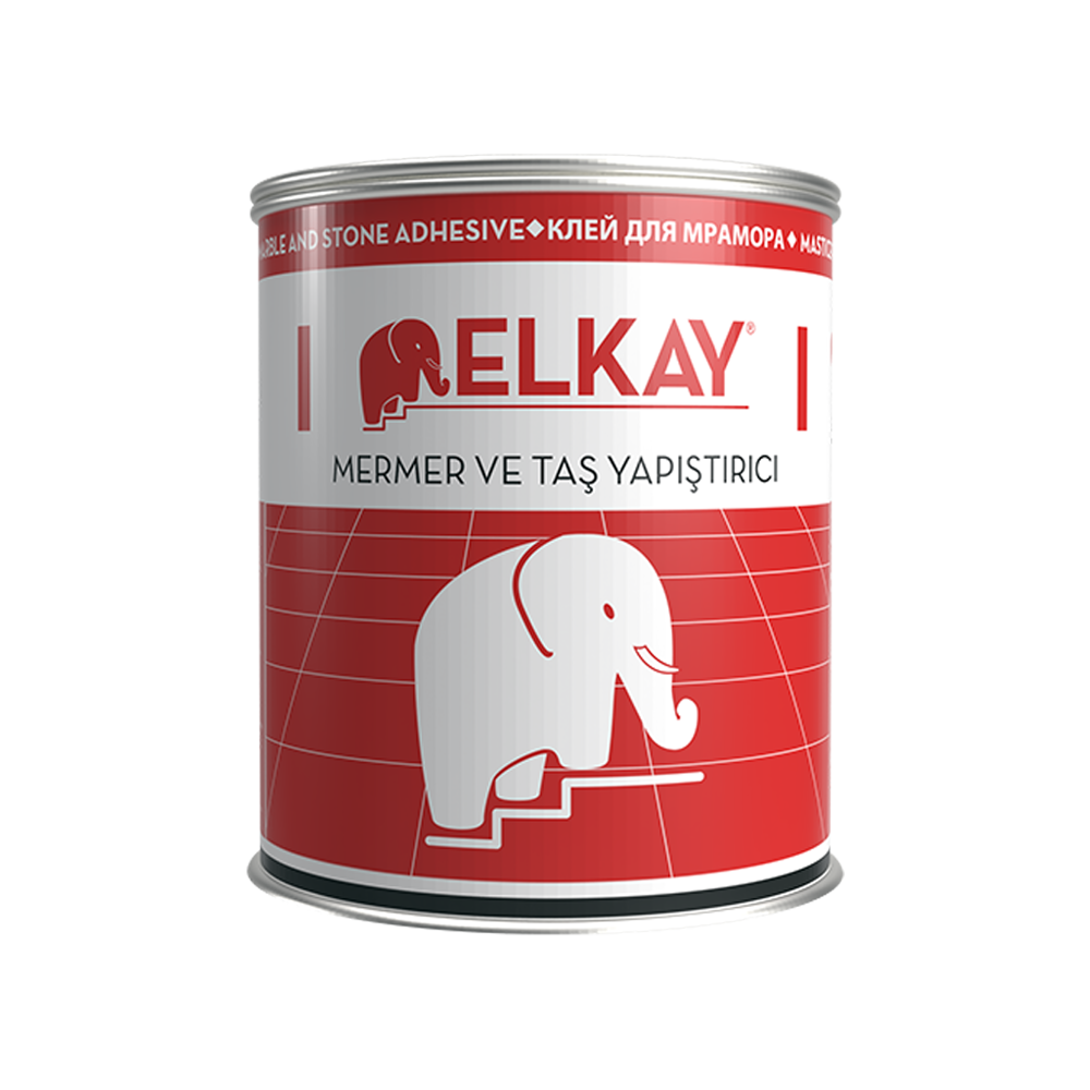 Elkay Şeffaf Mermer Ve Doğal Taş Yapıştırıcı Eb30 Bal Jel 800 Gr