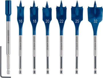 Bosch Ahşap Matkap Uç Expert SCS Yaprak HEX Set (7 Parça) - 2608900334