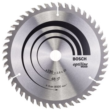 Bosch Daire Testere Bıçağı Optiline Wood 190x20/16 mm 48 Diş - 2608640614