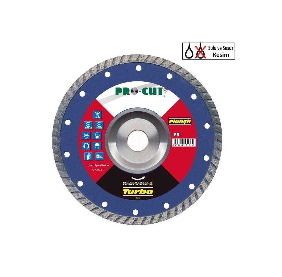 Procut PR51116 TURBO ELMAS TESTERE 230 MM FLANŞLI 230 ABF - PRC51116