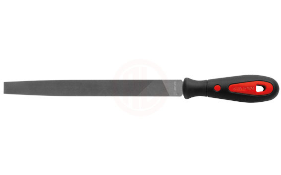 Ceta Form Konik Uçlu Yassı Eğe (Orta Diş/Ergonomik Sap) 10 İnç/250 Mm