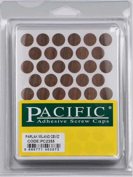 Pacific Parlak Milano Ceviz Yapışkanlı Tapa 14 mm - PC2355