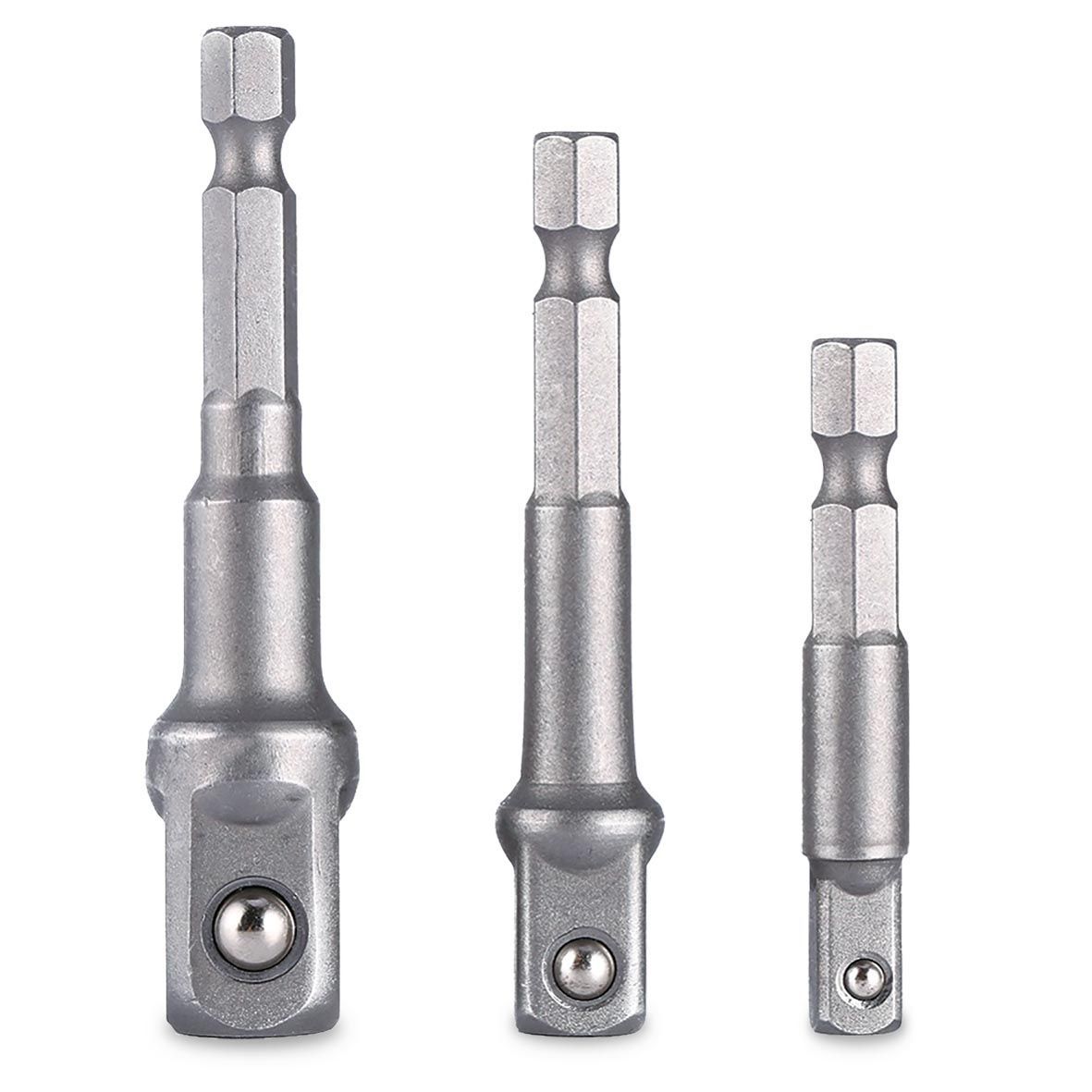 SGS 1837 Lokma Adaptörü 3 Lü Set 1/2-1/4-3/8 (Hex Plus)