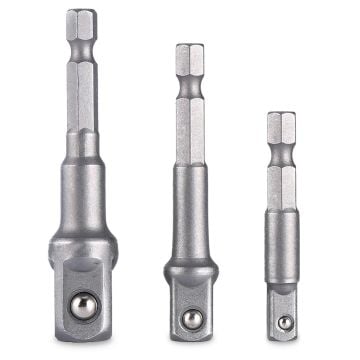 SGS 1837 Lokma Adaptörü 3 Lü Set 1/2-1/4-3/8 (Hex Plus)