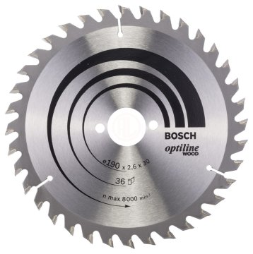 Bosch Daire Testere Bıçağı Optiline Wood 190x30 mm 36 Diş - 2608640616