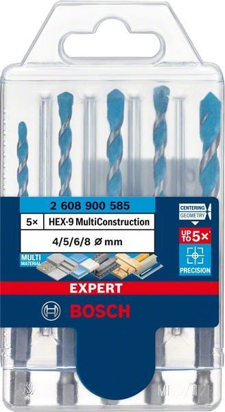 Bosch Çok Amaçlı Matkap Ucu Expert HEX-9 MC Set (5 Parça) - 2608900585