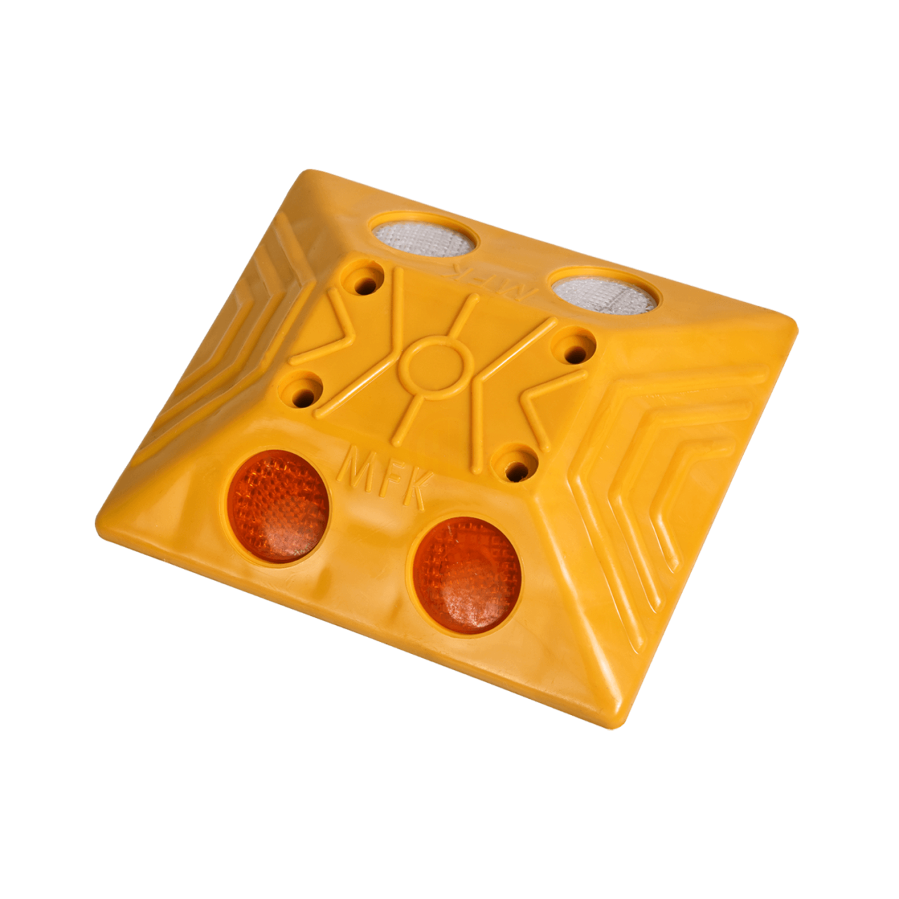 MFK Plastik Klasik Yol Butonu 13x15 Cm Sarı - MFK5120