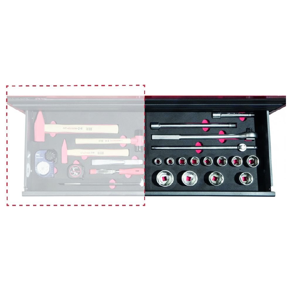 İzeltaş Grand Master Takım Dolabı 6. Çekmece Sağ 16 Parça