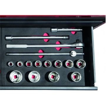 İzeltaş Grand Master Takım Dolabı 6. Çekmece Sağ 16 Parça