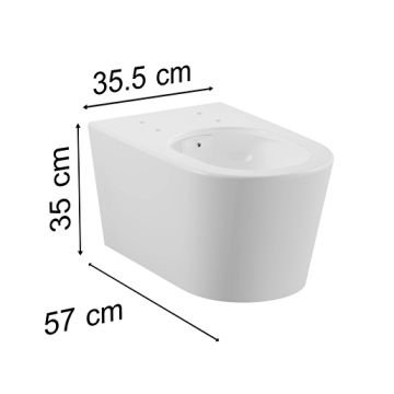 Vitra Nest Rim-Ex Asma Klozet Beyaz