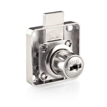 Canex Kare Çekmece Kilidi Zamak-Bilyalı Katlanır Anahtarlı