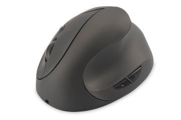 Assmann Kablosuz Ergonomik Optik Mouse, 6 Düğmeli, 2.4Ghz, Şarj Edilebilir Batarya, Siyah Renk, Usb Nano Alıcı Ve 3.5 Şarj Edilebilir Kablo Dahil