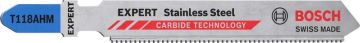 Bosch Dekupaj Testere Bıçağı Expert StainlessSteel T118 AHM (2 Adet) - 2608901379