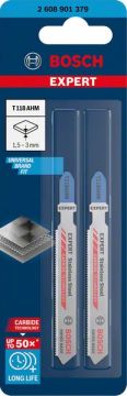 Bosch Dekupaj Testere Bıçağı Expert StainlessSteel T118 AHM (2 Adet) - 2608901379