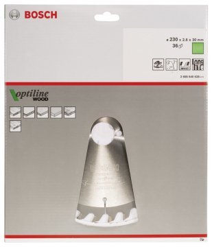 Bosch Daire Testere Bıçağı Optiline Wood 230x30 mm 36 Diş - 2608640628