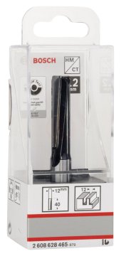 Bosch Çift Oluklu Düz Freze Ucu Standard For Wood 12x12x81 mm - 2608628465