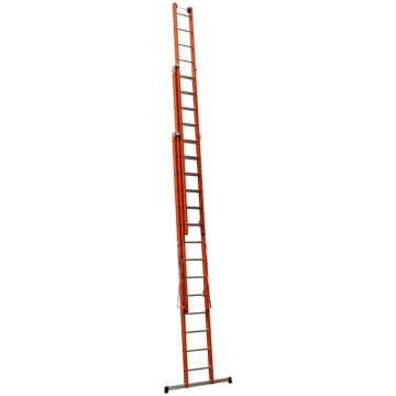 Çağsan Üç Parçalı Çok Amaçlı Çok Amaçlı Fiberglas Merdiven (V3) 3x14 Basamaklı - FS220-V3