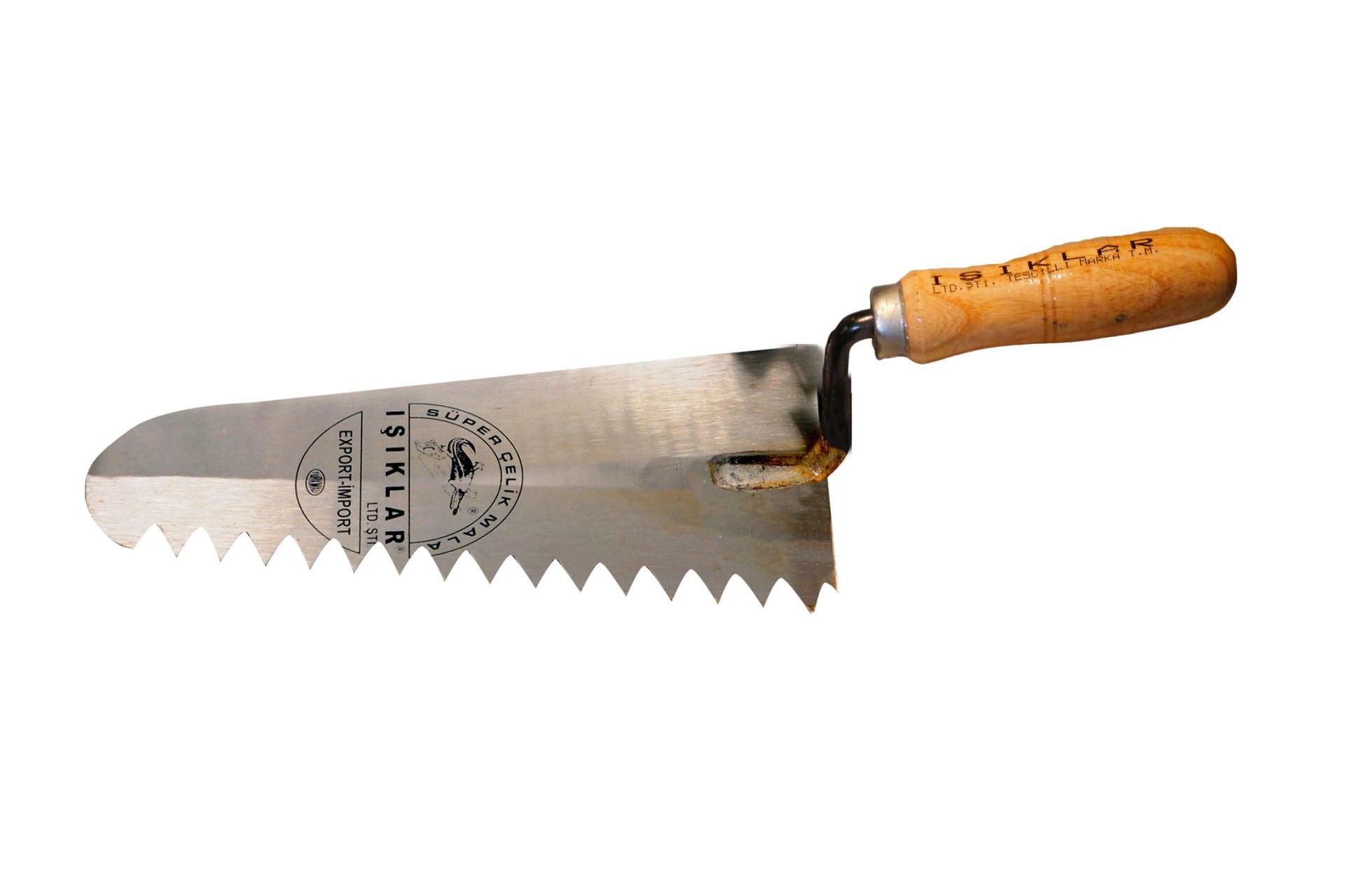 Işıklar Dişli Mala Sağ Diş Ağaç Sap 22 Cm - 2002-AG