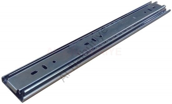 Al 45 MM ÇİFT AÇILIM BİLYALI ÇEKMECE RAY 400 MM - RAY45M400