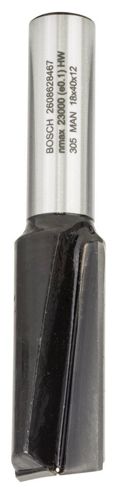 Bosch Çift Oluklu Düz Freze Ucu Standard For Wood 12x18x81 mm - 2608628467