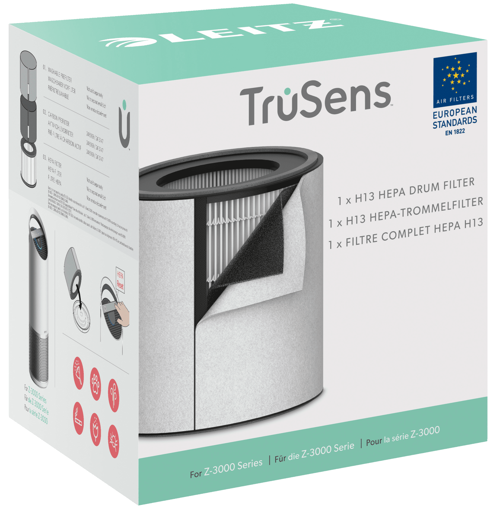 Leitz Trusens Hepa Filtre Z-3000/Z-3500-EN1822H13