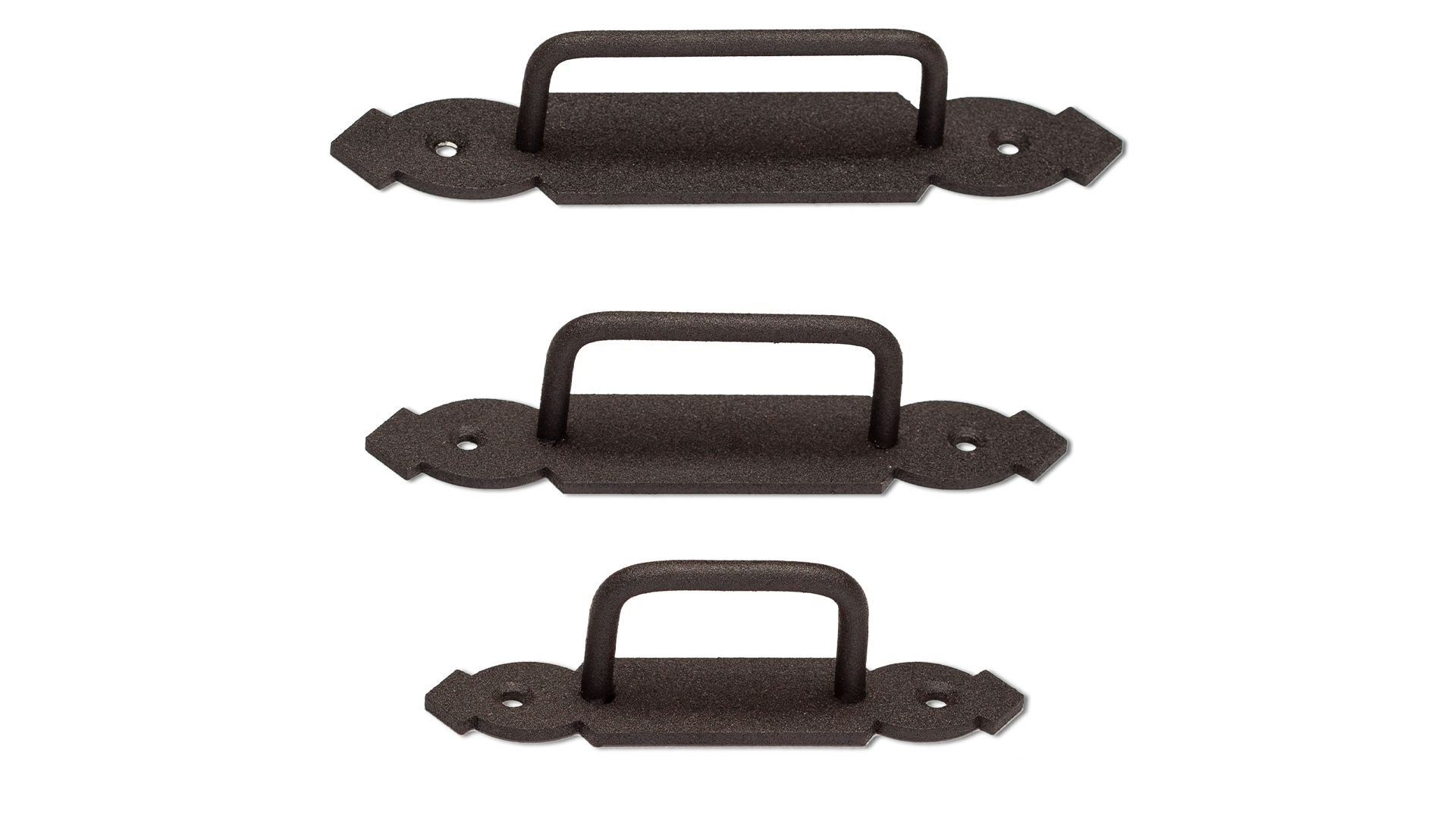 Ermo Danişment Büyük Kulp Daire 9 Cm Siyah