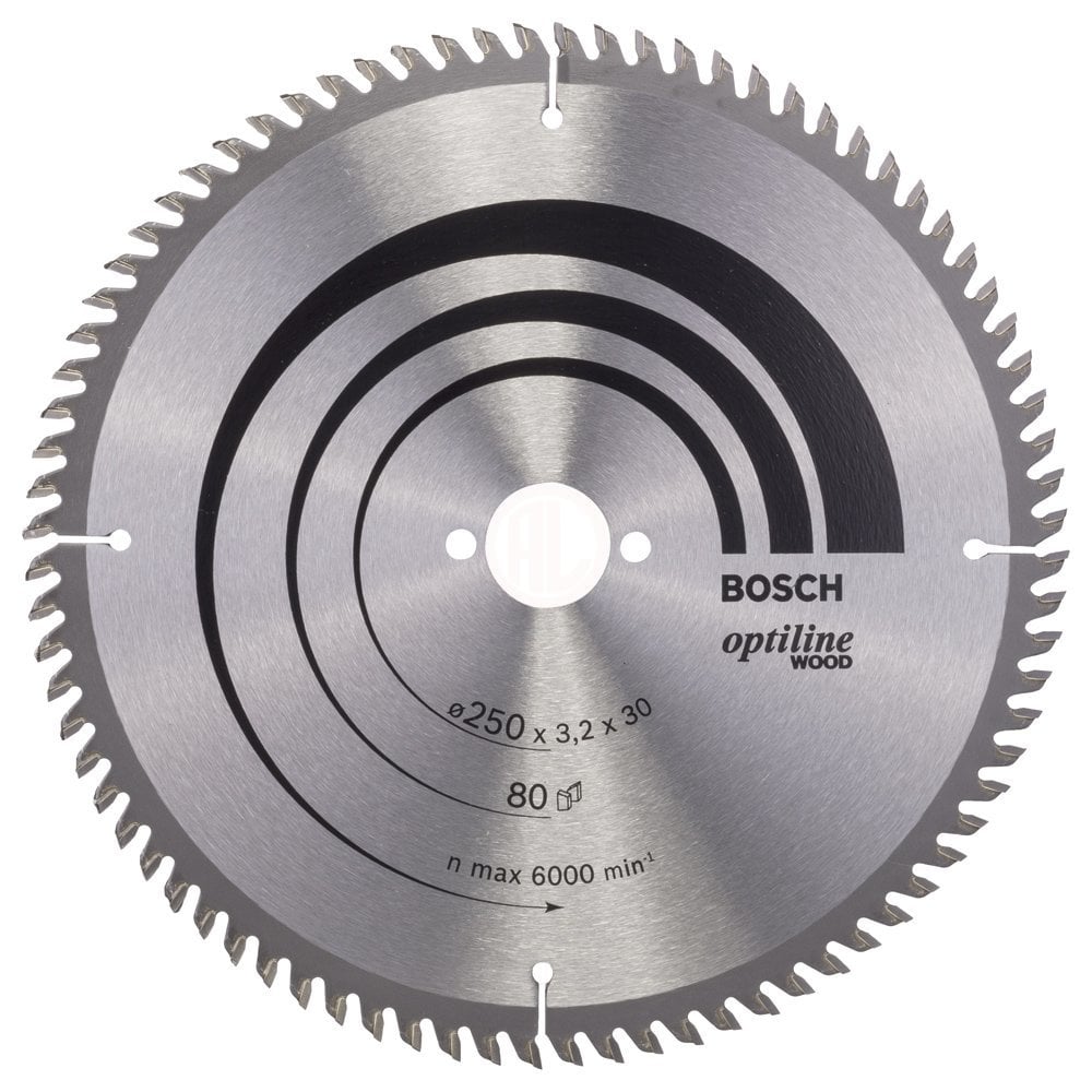 Bosch Daire Testere Bıçağı Optiline Wood 250x30 mm 80 Diş - 2608640660