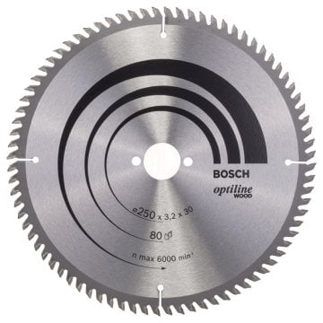 Bosch Daire Testere Bıçağı Optiline Wood 250x30 mm 80 Diş - 2608640660