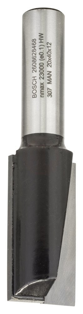 Bosch Çift Oluklu Düz Freze Ucu Standard For Wood 12x20x81 mm - 2608628468
